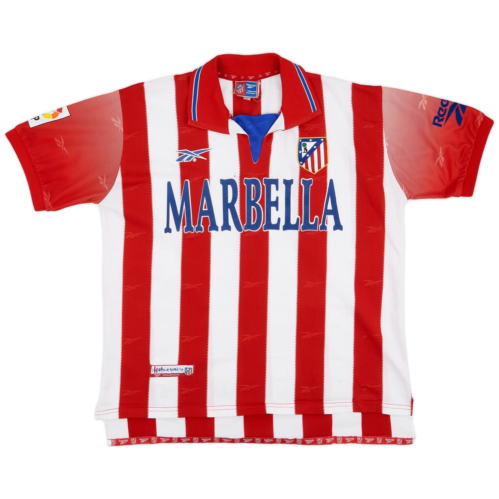 1998-99 Atletico Madrid Home Shirt - 5/10 - (L)