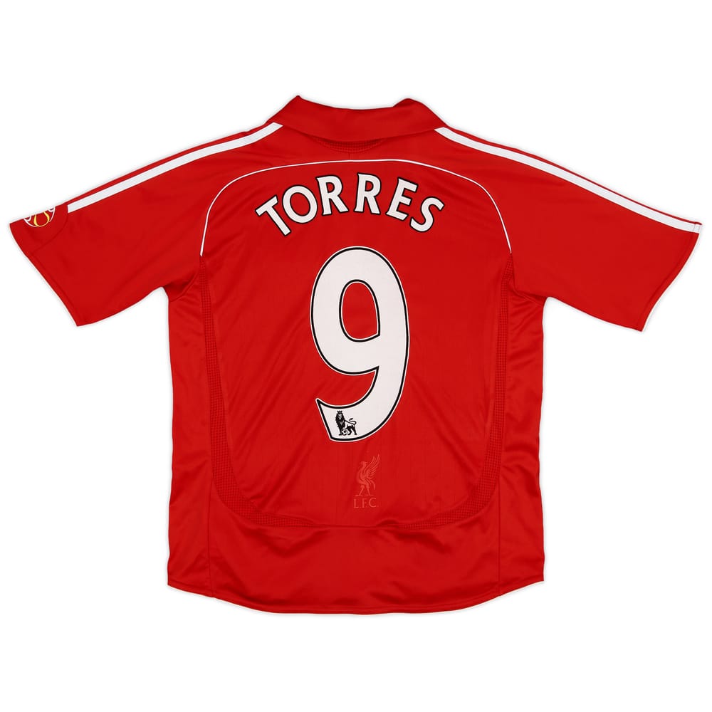 2006-08 Liverpool Home Shirt Torres #9 - 9/10 - (L.Boys)