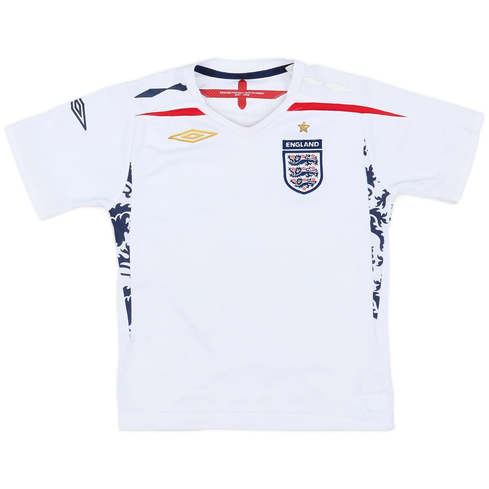 2007-09 England Home Shirt - 5/10 - (4-5 Years)
