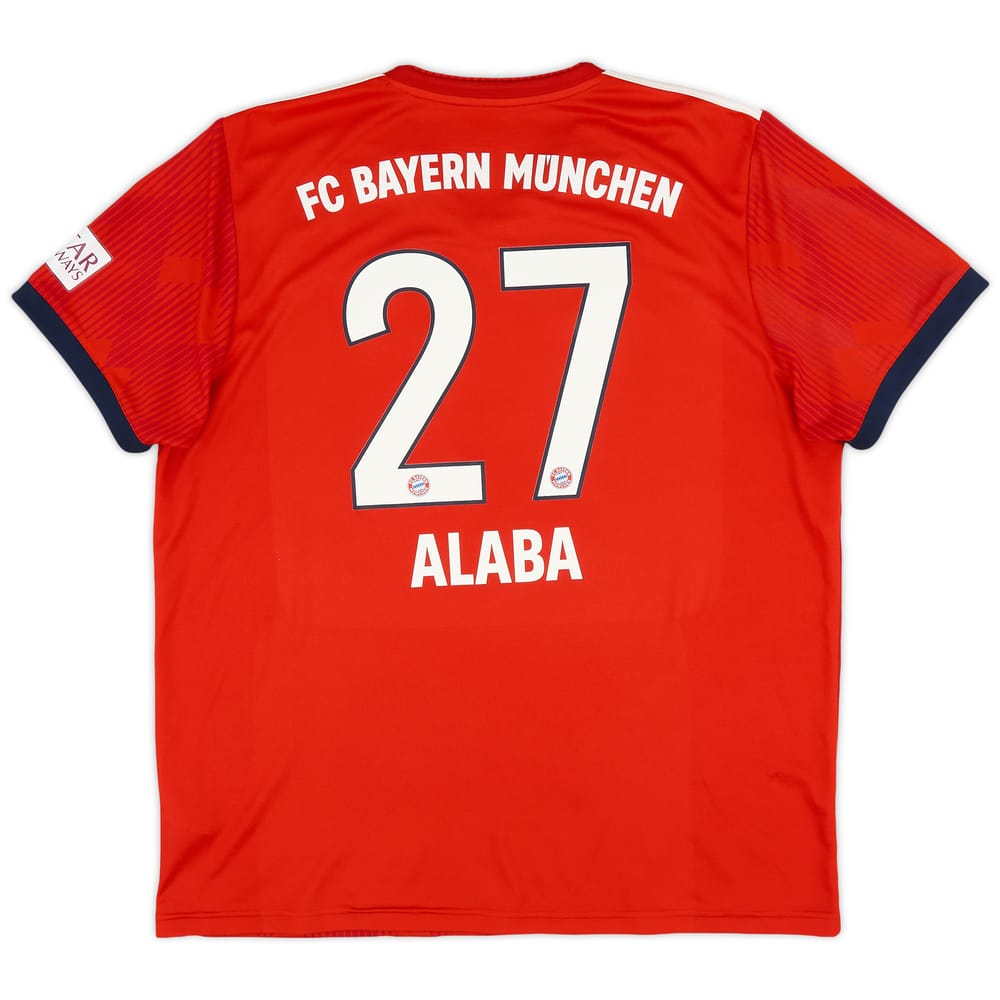 2018-19 Bayern Munich Home Shirt Alaba #27 - 9/10 - (XL)