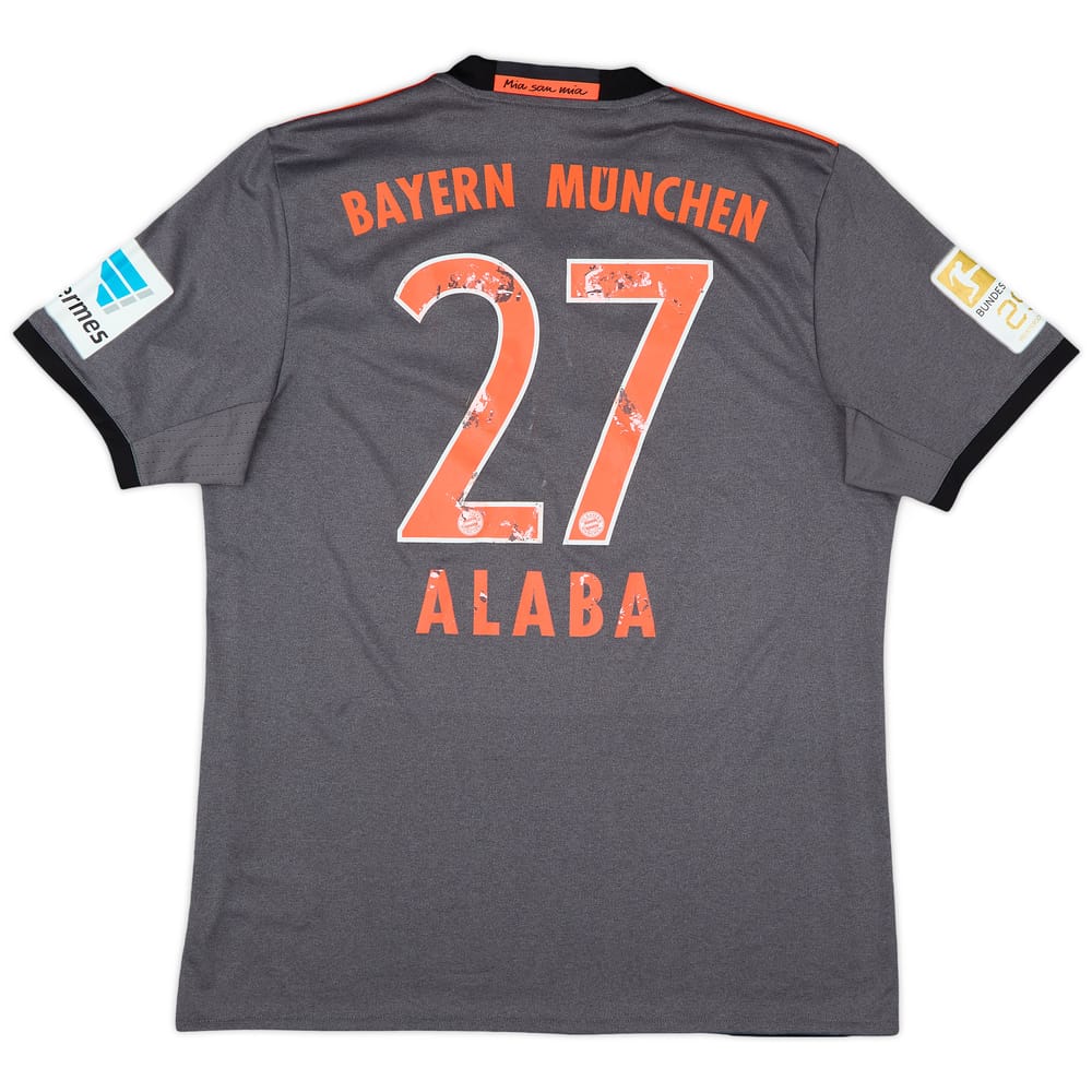 2016-17 Bayern Munich Away Shirt Alaba #27 - 4/10 - (L)