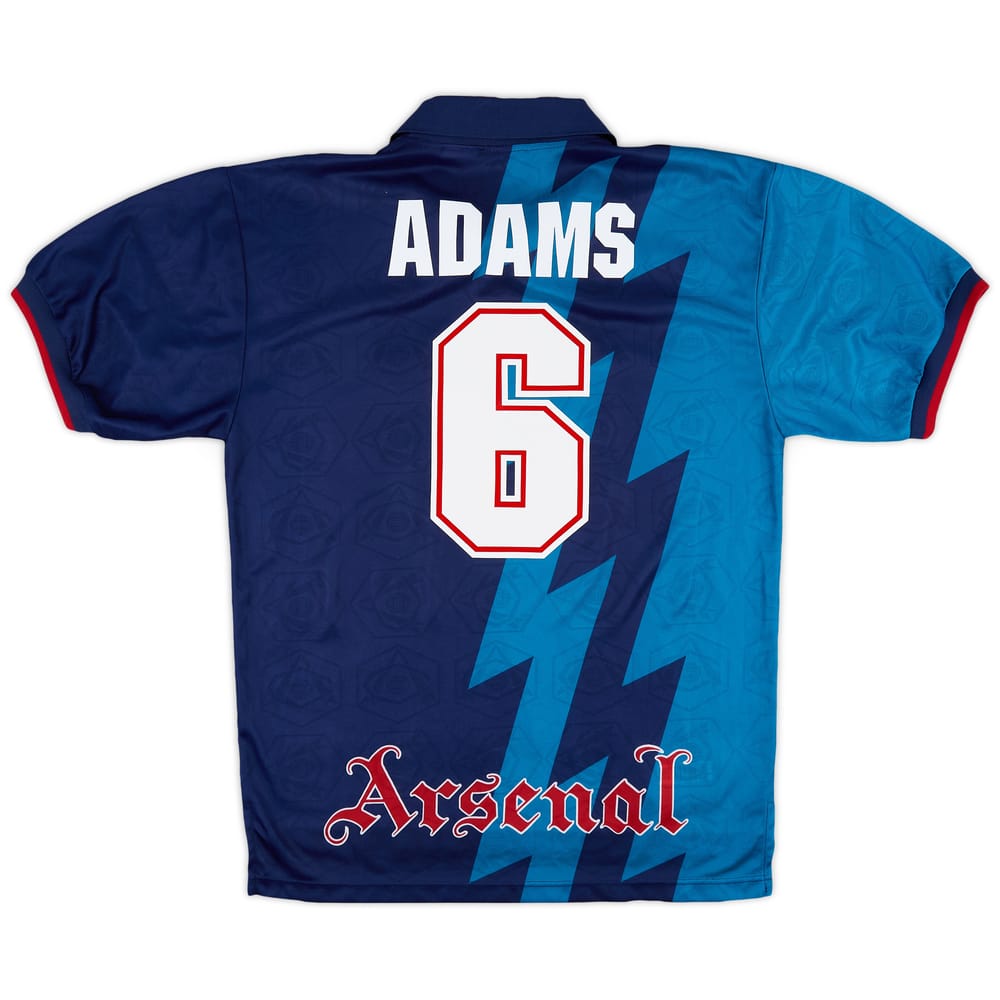 1995-96 Arsenal Away Shirt Adams #6 - 8/10 - (L)