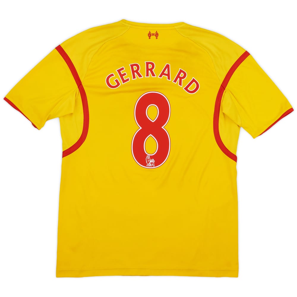 2014-15 Liverpool Away Shirt Gerrard #8 - 7/10 - (L)