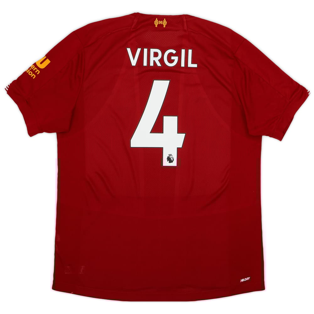 2019-20 Liverpool Home Shirt Virgil #4 - 8/10 - (L)