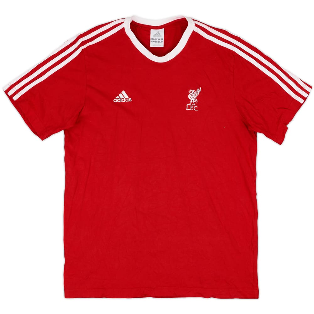 2007-08 Liverpool adidas Cotton Tee - 9/10 - (S)