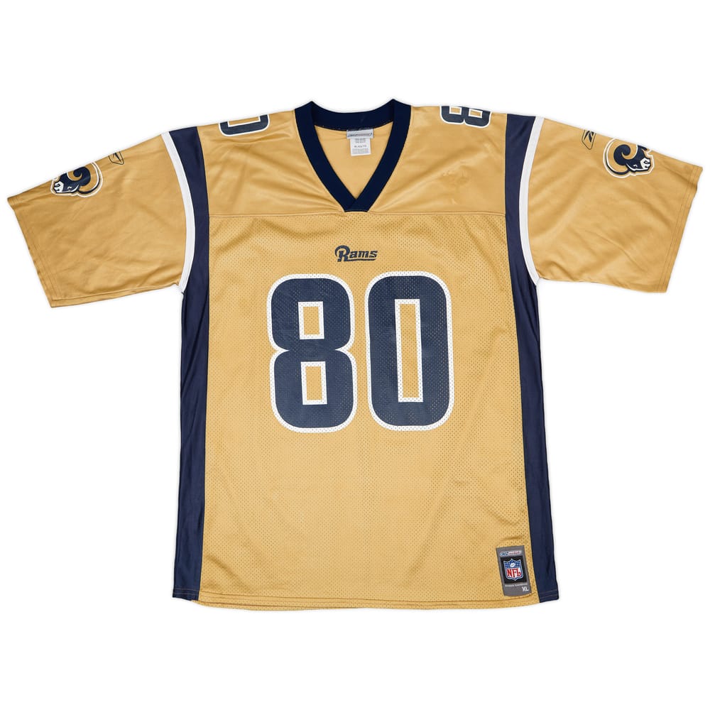 2001 St. Louis Rams Bruce #80 Reebok Alternate Jersey - 7/10 - (XL)