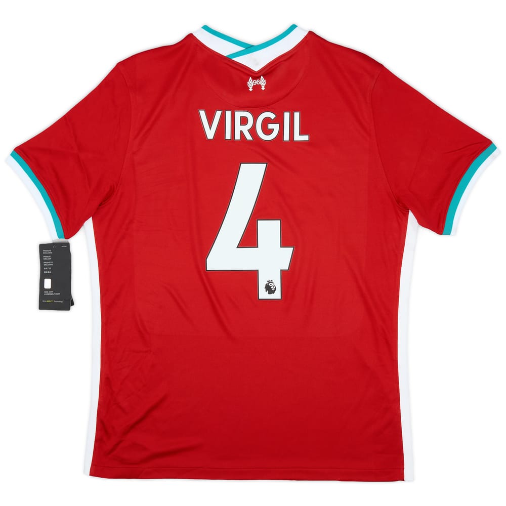 2020-21 Liverpool Home Shirt Virgil #4 (L)
