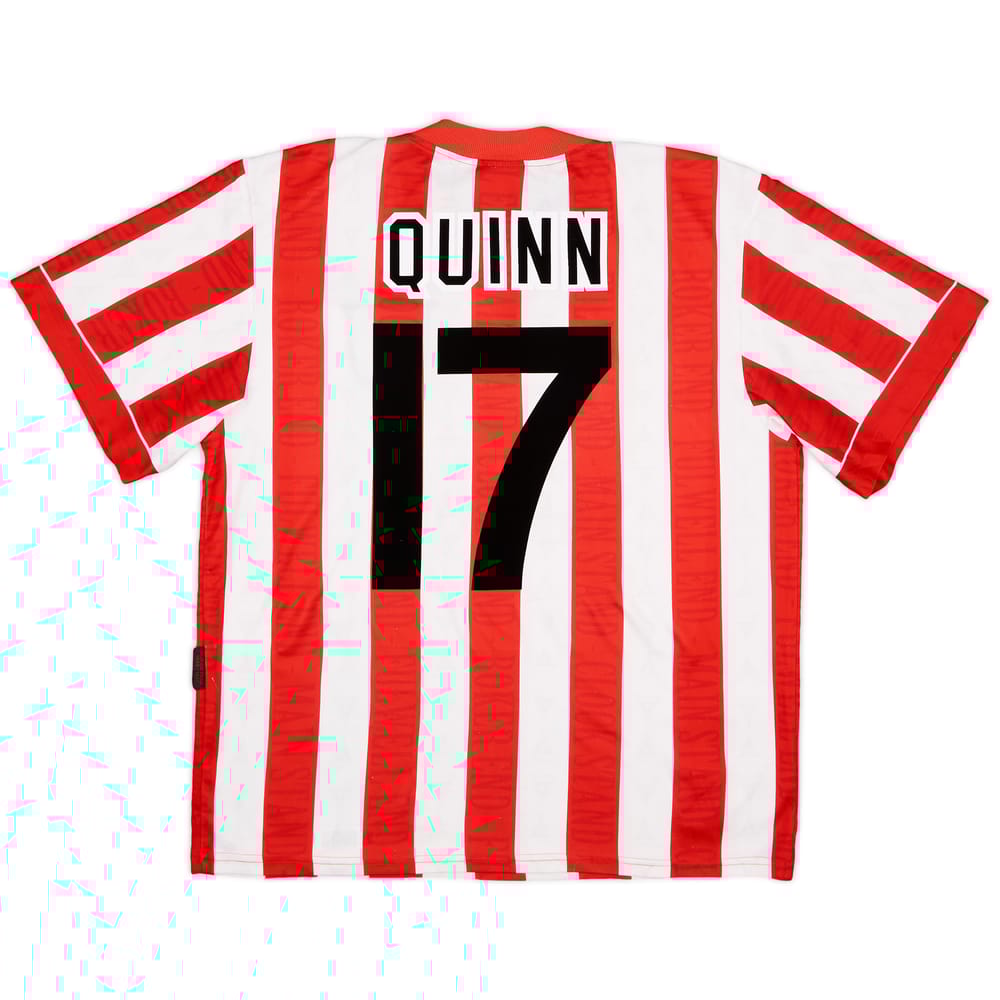 1996-97 Sunderland Home Shirt Quinn #17 - 6/10 - (S)