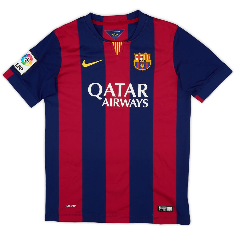 2014-15 Barcelona Home Shirt - 9/10 - (L.Boys)