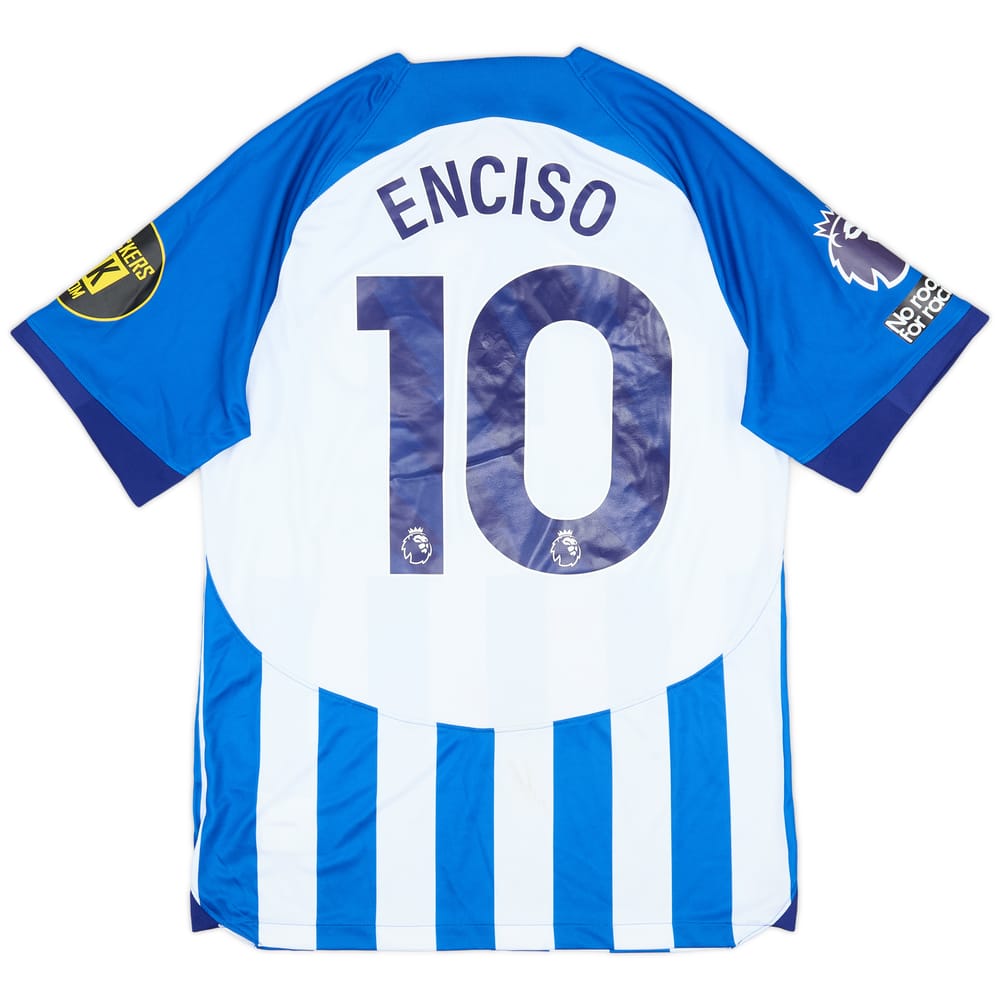 2023-24 Brighton Match Issue Home Shirt Enciso #10