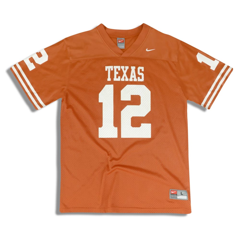 2000s Texas Longhorns McCoy #12 Nike Replica Jersey (Home) Y