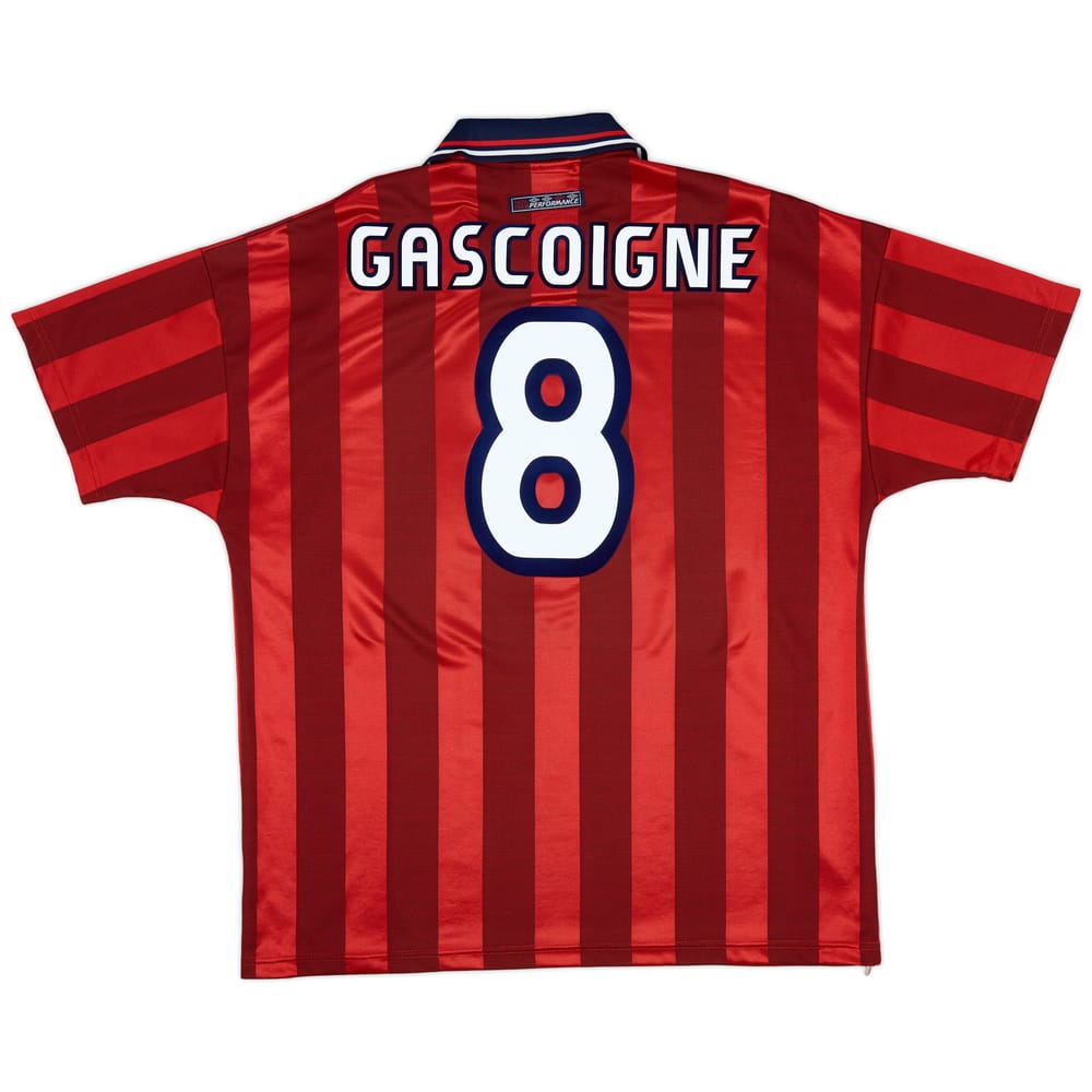 1997-99 England Away Shirt Gascoigne #8 - 9/10 - (XL)