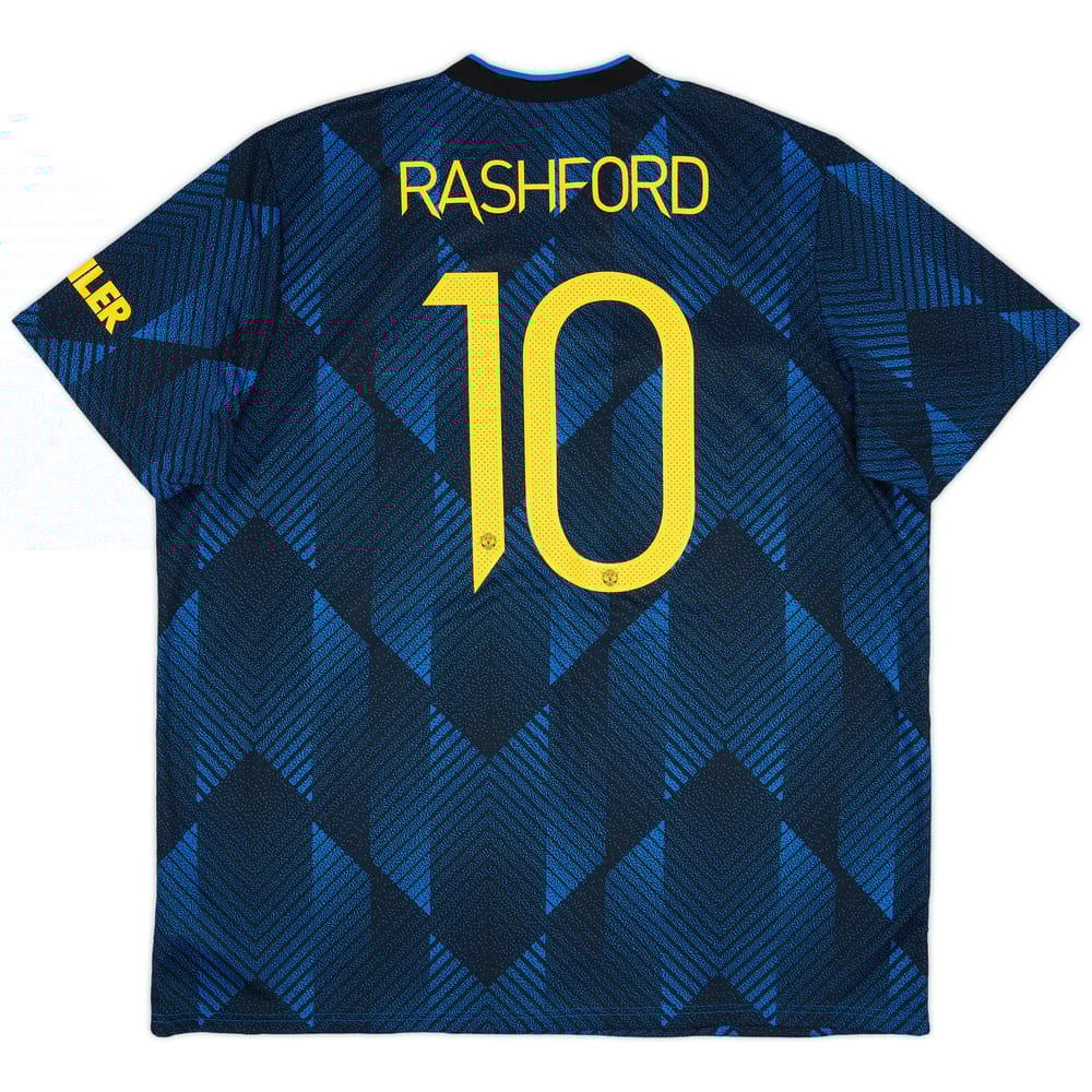 2021-22 Manchester United Third Shirt Rashford #10 - 9/10 - (XXL)