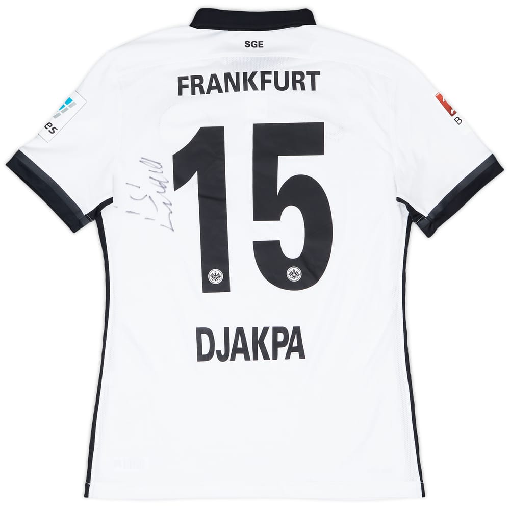 2015-16 Eintracht Frankfurt Match Issue Signed Away Shirt Djakpa #15