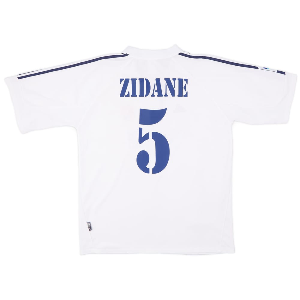 2001 Real Madrid Home Shirt Zidane #5 - 8/10 - (L)