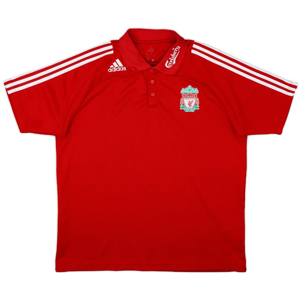 2008-09 Liverpool adidas Polo Shirt - 8/10 - (XL)