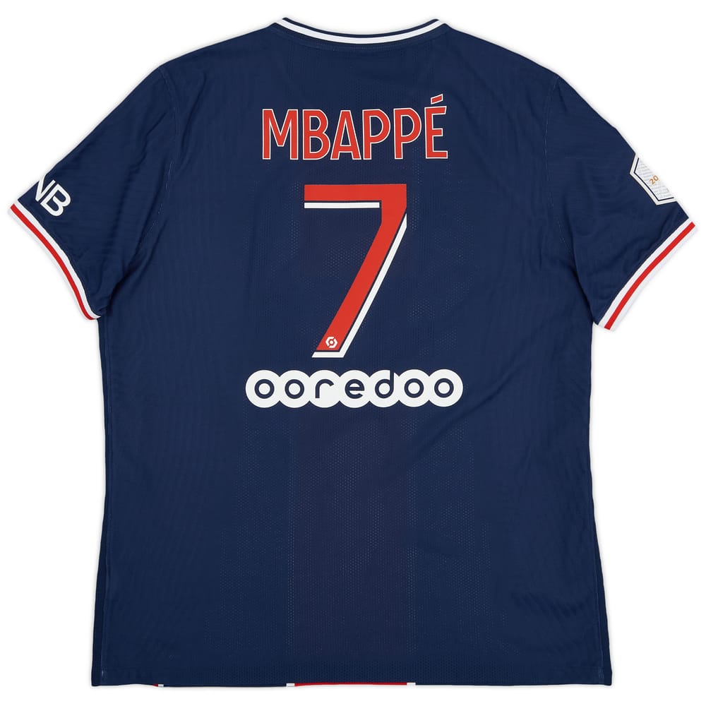 2020-21 Paris Saint-Germain Authentic Home Shirt Mbappe #7 - 10/10 - (XL)