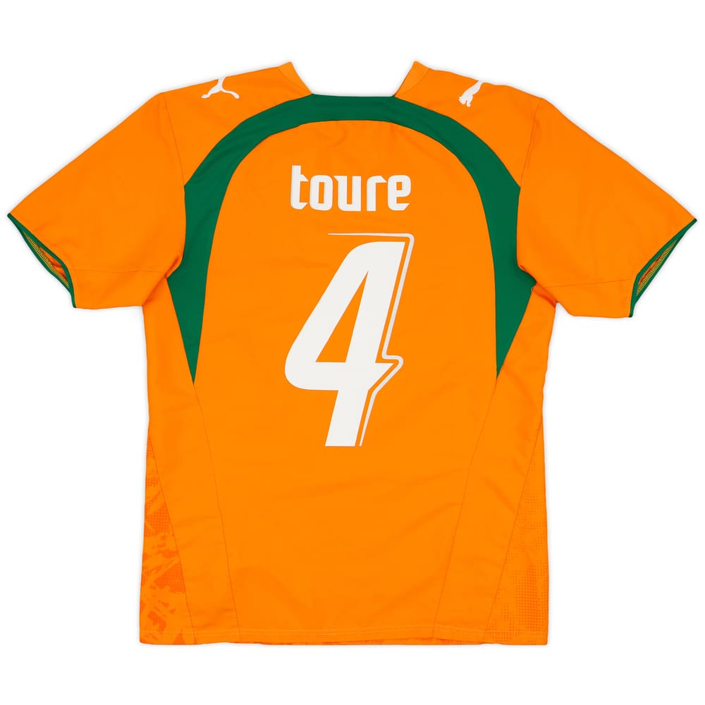 2006-07 Ivory Coast Home Shirt Toure #4 - 10/10 - (S)