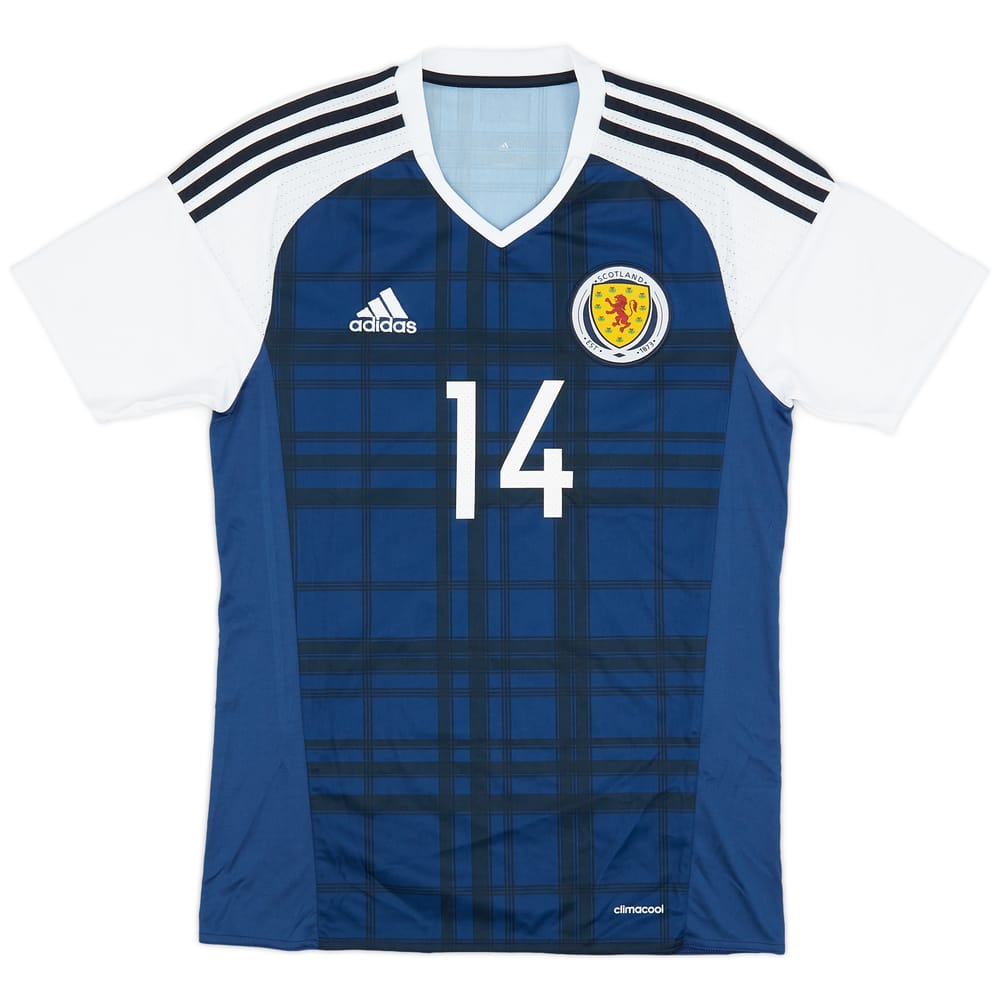 2015-17 Scotland Home Shirt #14 - 8/10 - (S)