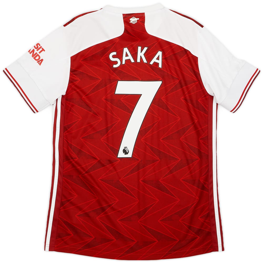 2020-21 Arsenal Home Shirt Saka #7 - 9/10 - (L)