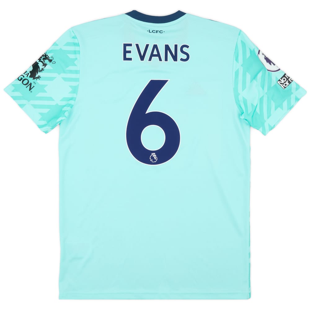 2021-22 Leicester Match Issue Away Shirt Evans #6
