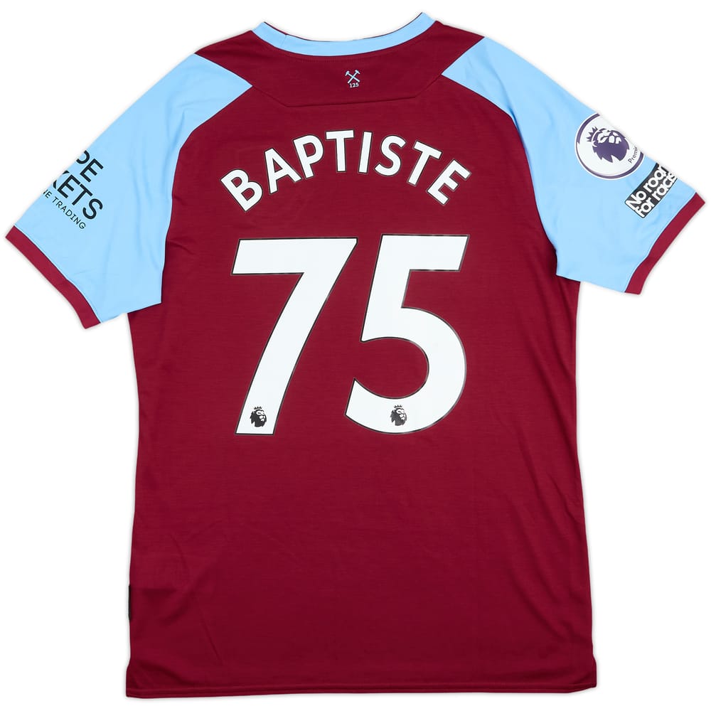 2020-21 West Ham Match Issue Home Shirt Baptiste #75