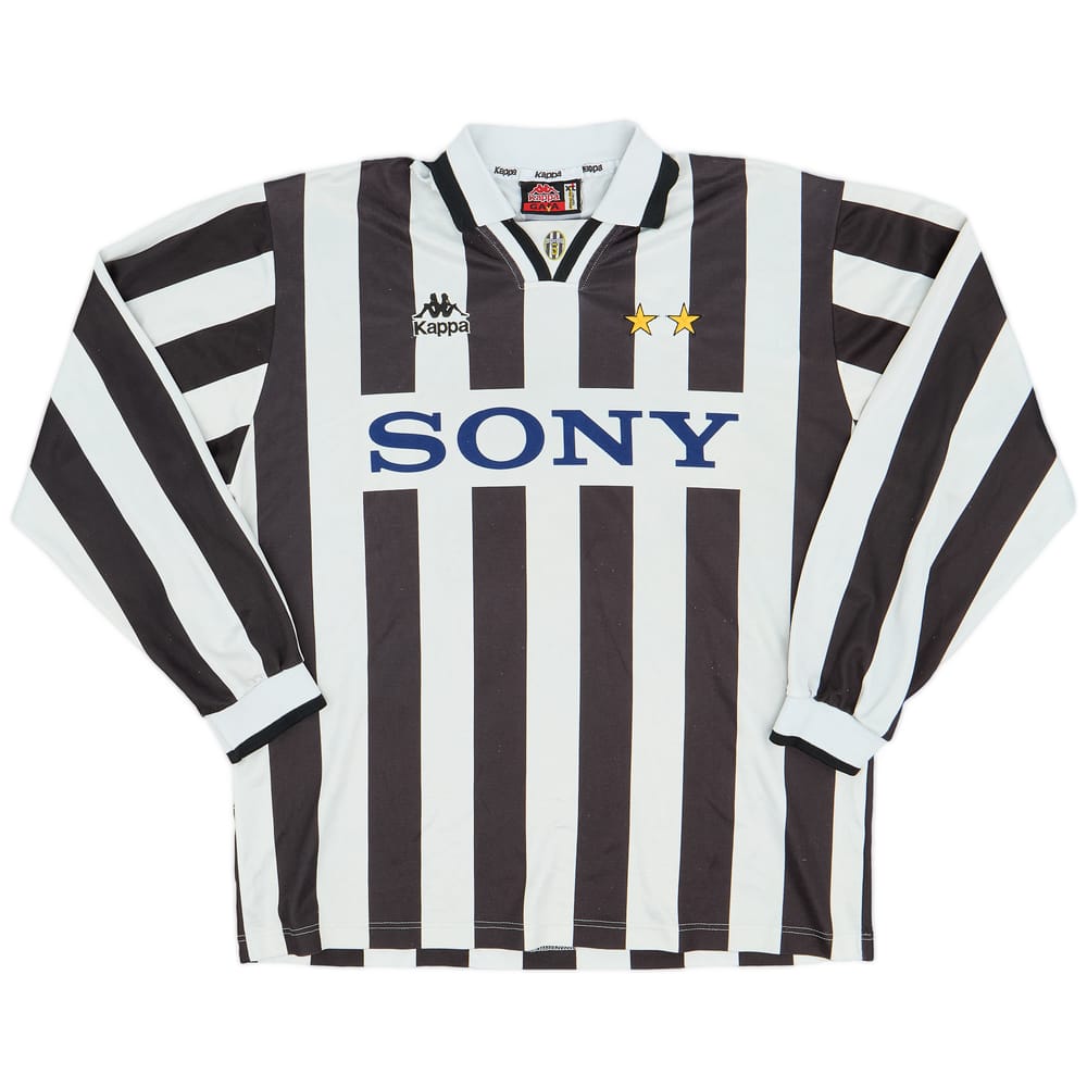 1995-97 Juventus Home L/S Shirt - 8/10 - (XL)