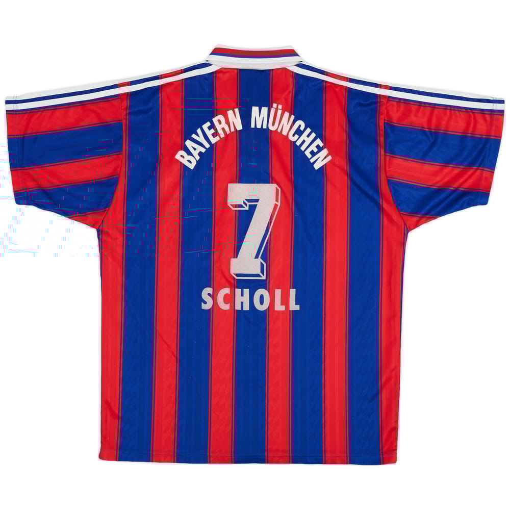1995-97 Bayern Munich Home Shirt Scholl #7 - 7/10 - (L)
