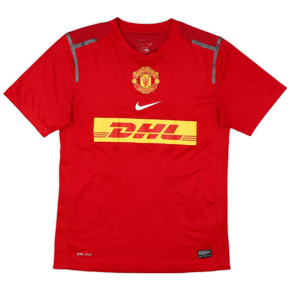 2012-13 Manchester United Player Issue Nike Training Shirt - 9/10 - (S)