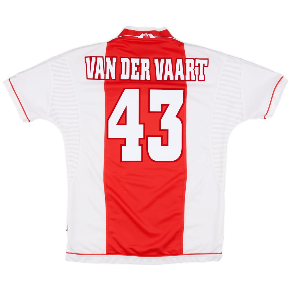 1999-00 Ajax Home Shirt Van Der Vaart #43 - 8/10 - (L)