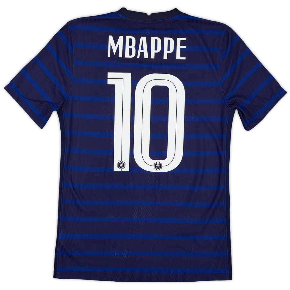 2020-21 France Authentic Home Shirt Mbappe #10 (S)