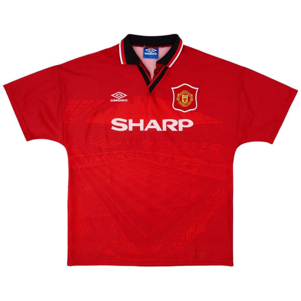 1994-96 Manchester United Home Shirt - 5/10 - (L)