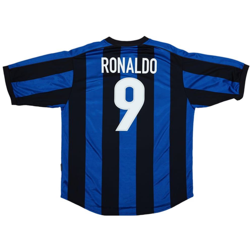 1999-00 Inter Milan Home Shirt Ronaldo #9 - 8/10 - (XL)