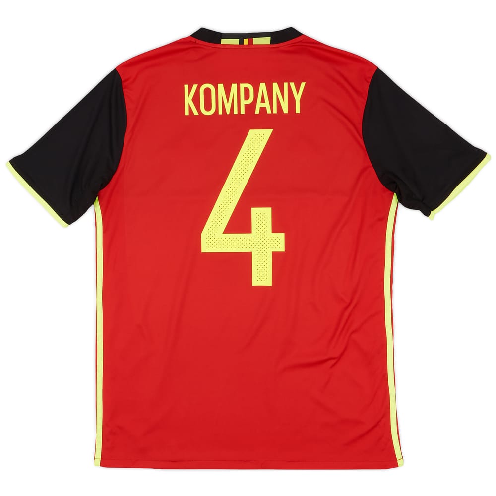 2016-17 Belgium Home Shirt Kompany #4 - 8/10 - (L)