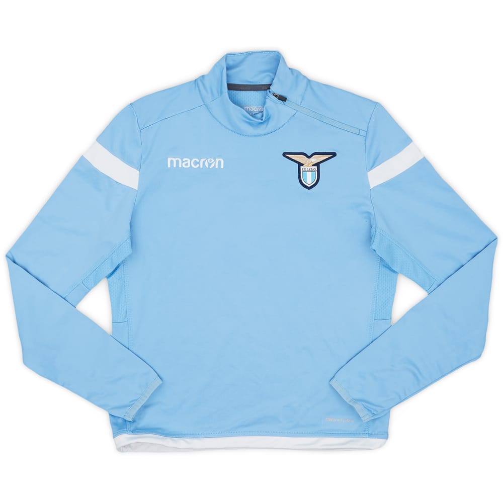 2017-18 Lazio Macron 1/4 Zip Training Top - 9/10 - (M.Boys)