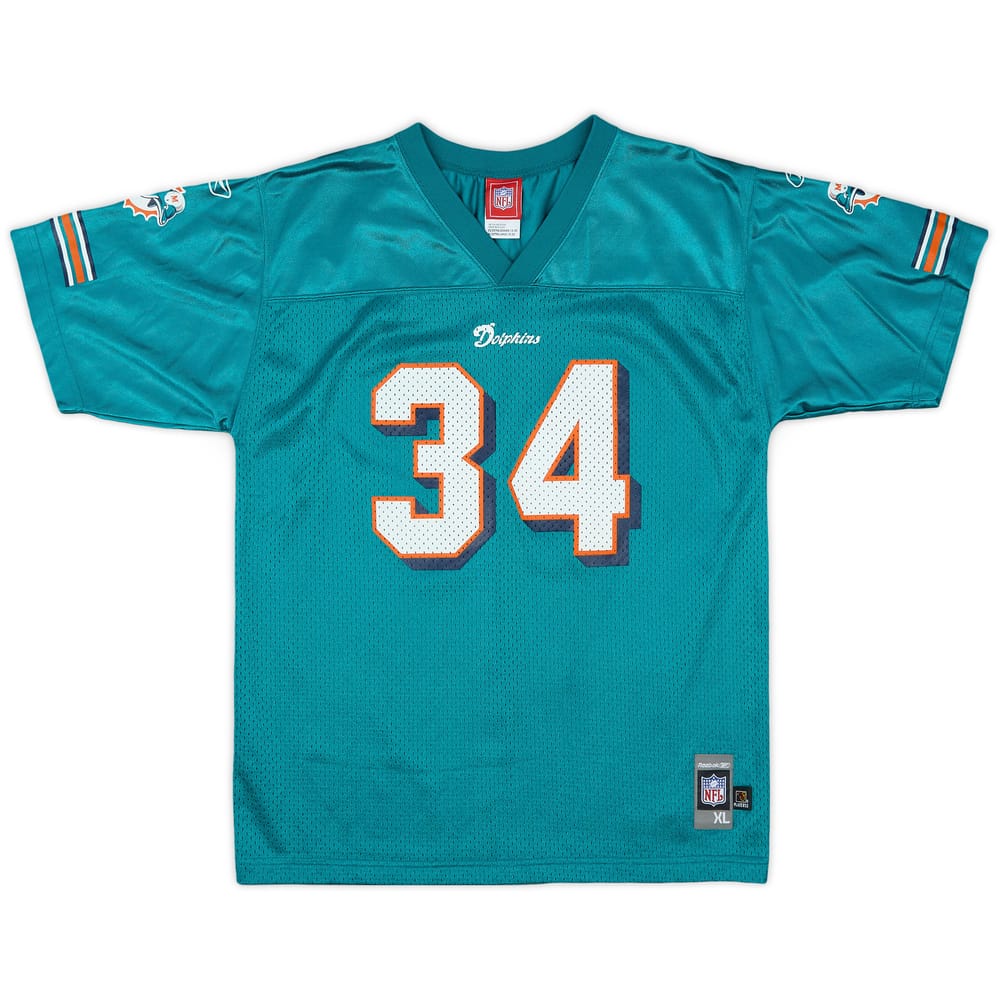 2005 Miami Dolphins R.Williams #34 Reebok Replica Home Jersey - 9/10 - (XL.Boys)