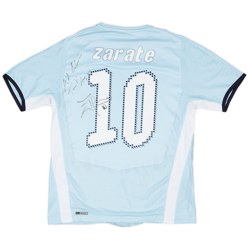 2008-09 Lazio Player Issue Home Shirt Zarate #10 - 7/10 - (M)