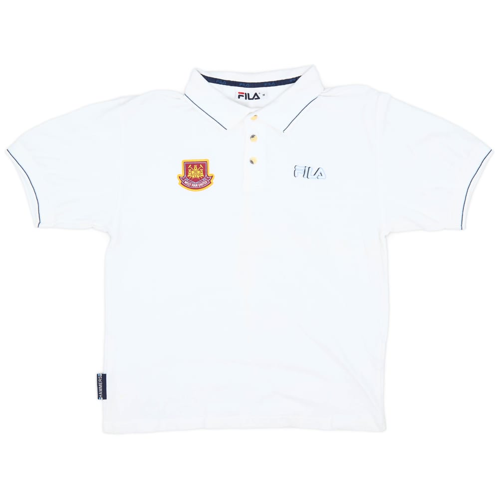 2002-03 West Ham Fila Polo shirt - 8/10 - (M)