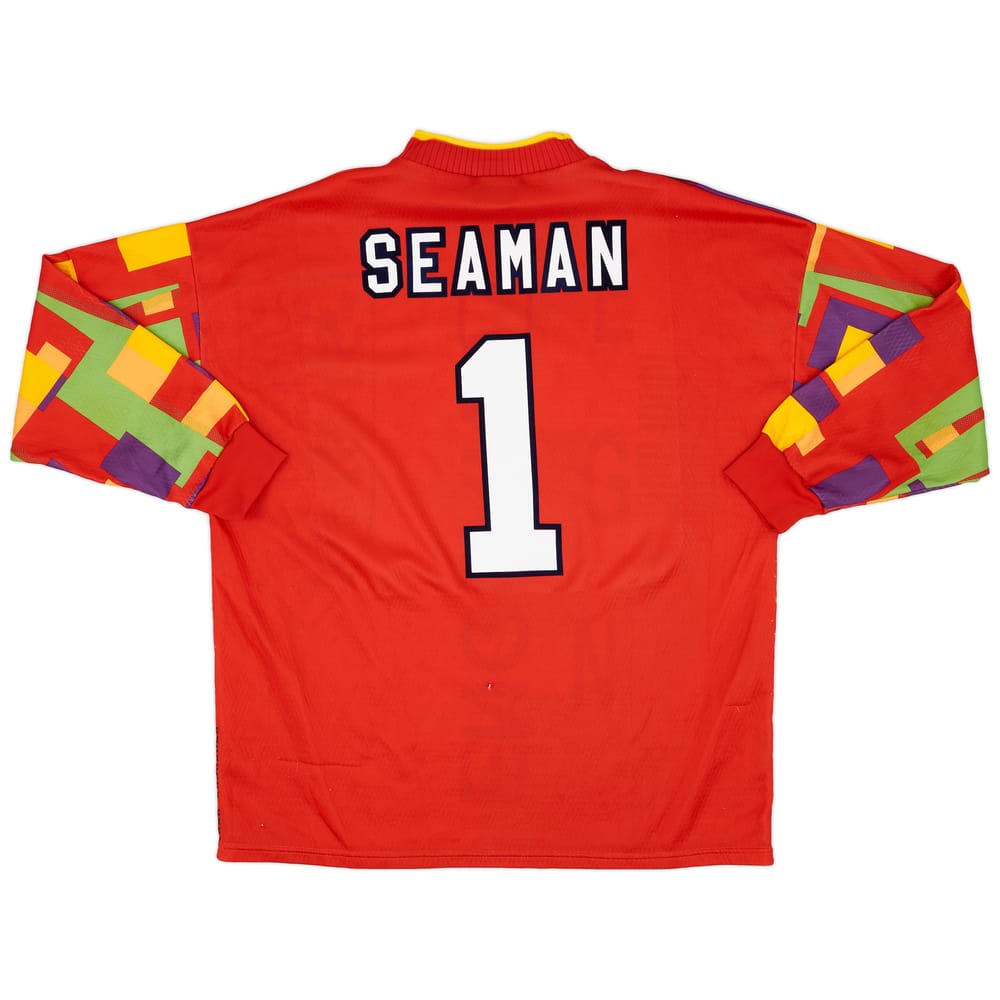 1995-96 England GK Shirt Seaman #1 - 8/10 - (XL)