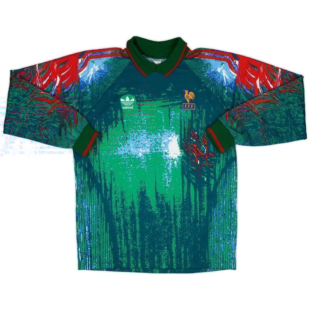 1992-93 France Match Issue GK Shirt #16