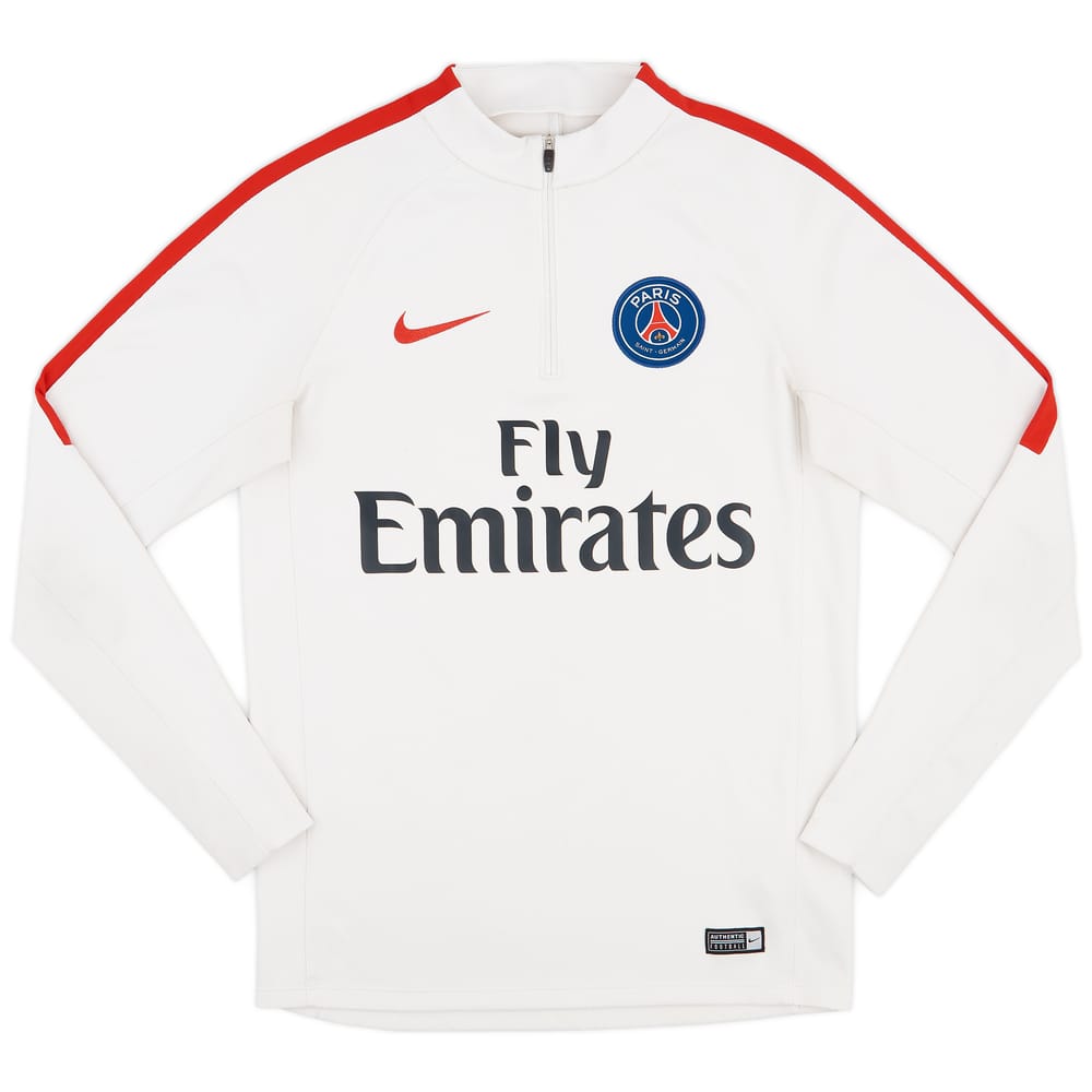 2016-17 Paris Saint-Germain Nike 1/4 Zip Drill Top - 8/10 - (S)