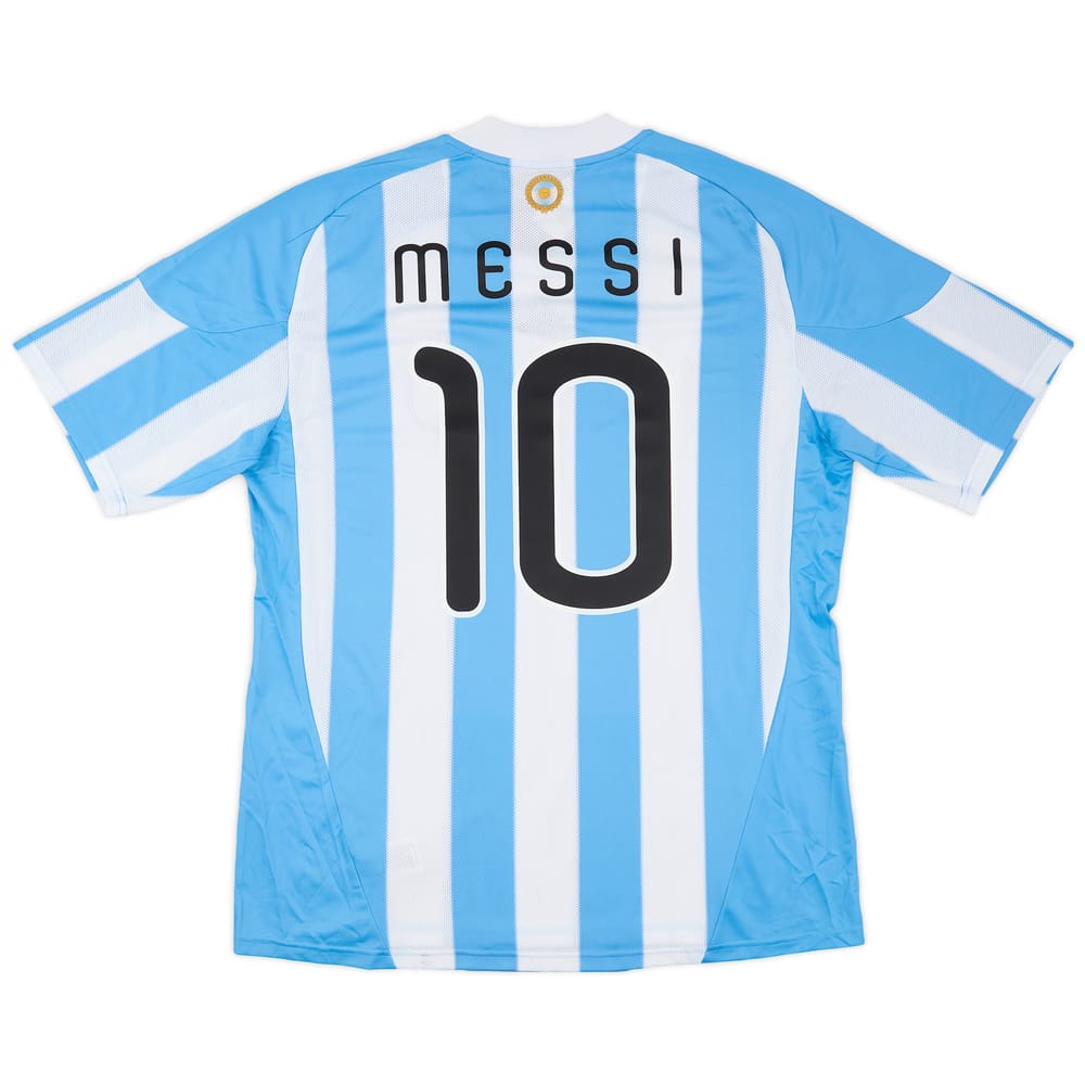 2010-11 Argentina Home Shirt Messi #10 (XL)