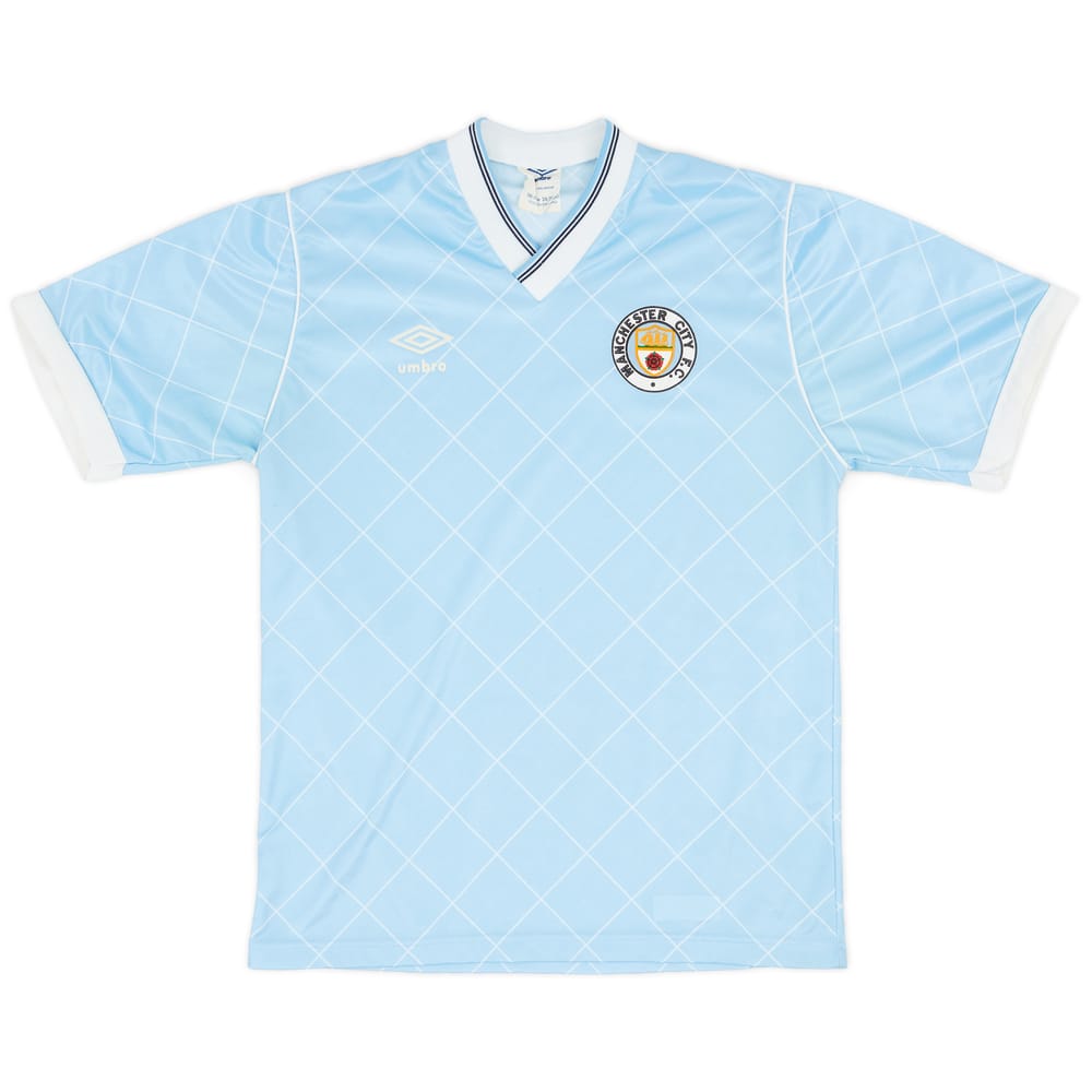 1987-89 Manchester City Home Shirt - 9/10 - (S)