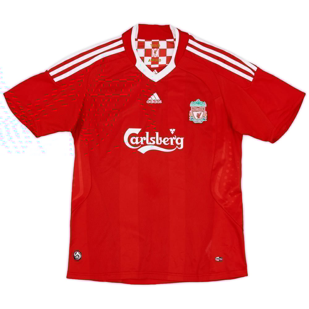 2008-10 Liverpool Home Shirt - 8/10 - (M.Boys)