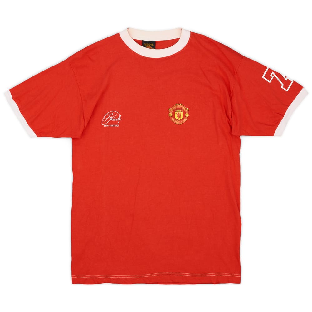 1996-97 Manchester United Eric Cantona 'Signed' Training Shirt - 8/10 - (M)