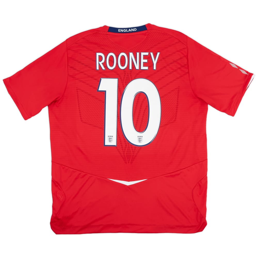 2008-10 England Away Shirt Rooney #10 - 8/10 - (XL)