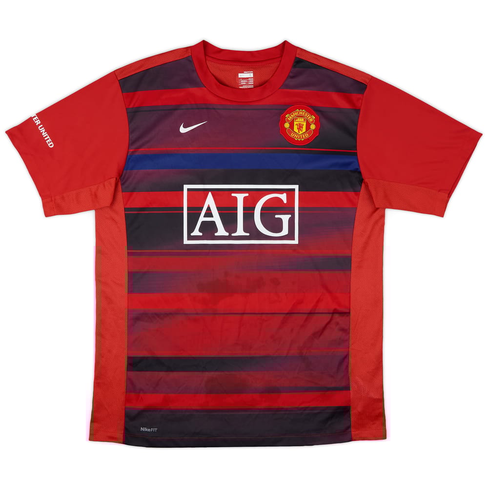2009-10 Manchester United Nike Training Shirt - 8/10 - (L)