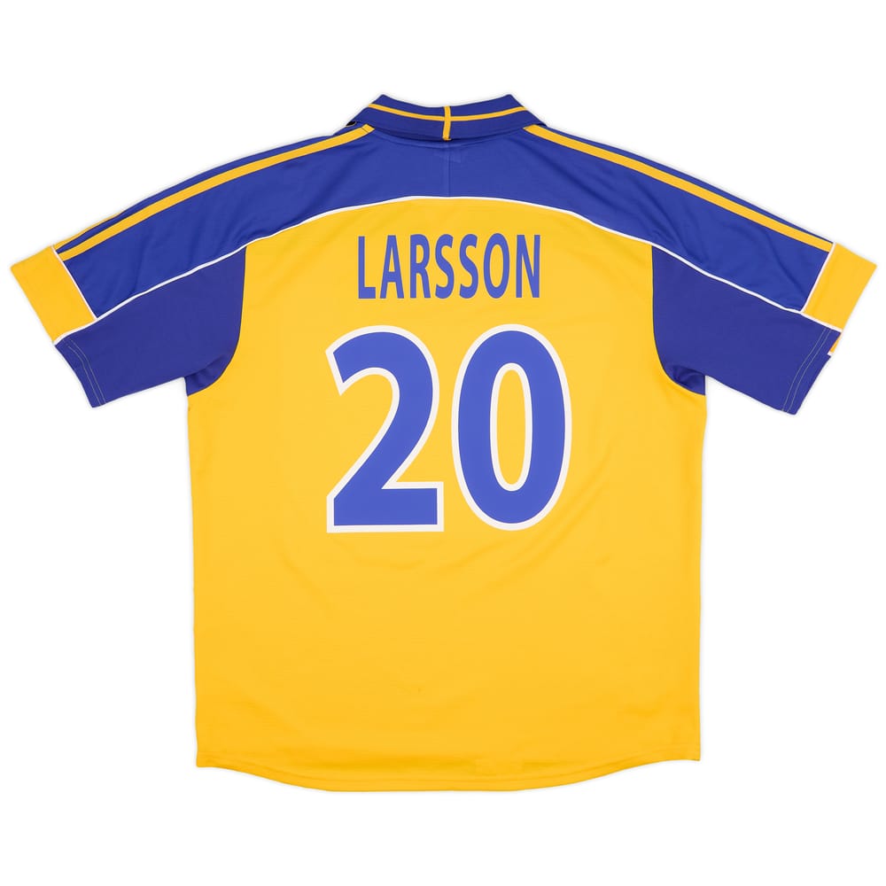 2000-02 Sweden Home Shirt Larsson #20 - 9/10 - (XL)