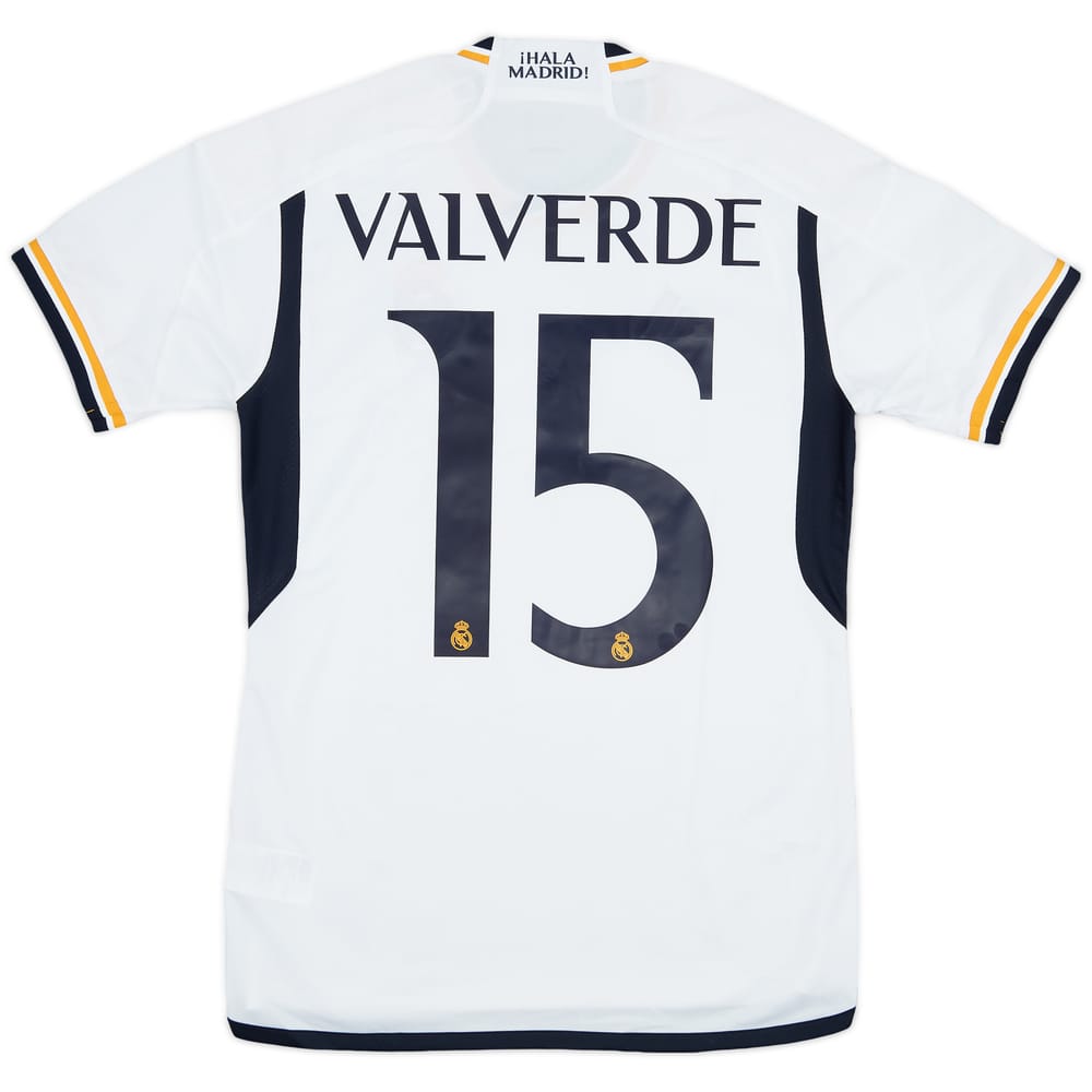 2023-24 Real Madrid Home Shirt Valverde #15 (S)