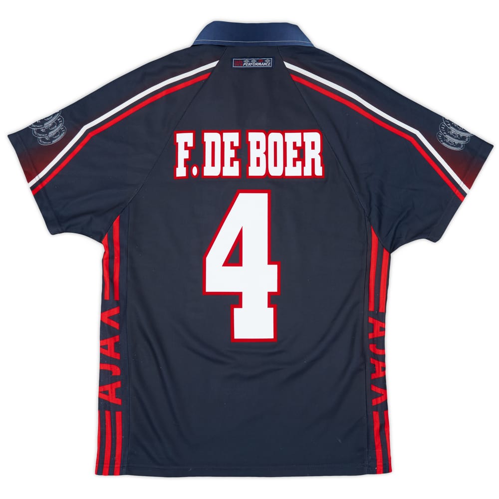 1997-98 Ajax Away Shirt F.De Boer #4 - 8/10 - (S)